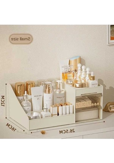 Maoyaya Şeffaf Çekmece Tarzı Makyaj Kutusu Yurdu Organizatör Plastik Çok Renkli, Pratik Dekoratif Kutu Çok Renkli