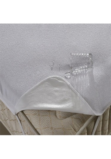 Evony Çift Kişilik Pamuk Sıvı Geçirmez Alez 150x200 Cm Beyaz