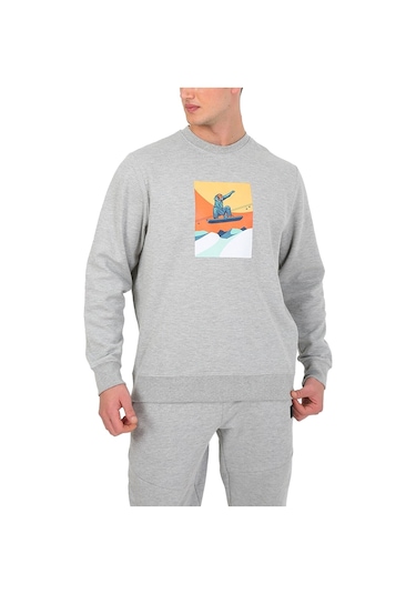 Esqudo Snowboard Erkek Sweatshirt Eswtp0006 Gri