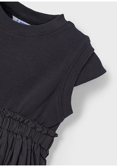 Mayoral Kız Çocuk Yazlık Elbise 3927 Koyu Gri