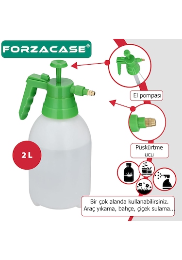 2 Lt Basınçlı Püskürtme Sprey Çiçek Sulama Araç Yıkama - Fc666