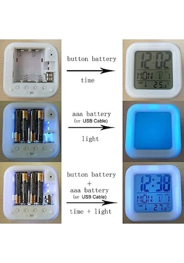 Besthome1 Mini Dijital Çalar Saat Jıngyı1232