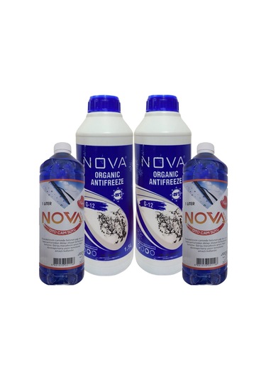 Nova -25 Derece Yeşil Antifriz 2 X 1.5Lt 3 Litre 2 Cam Suyu