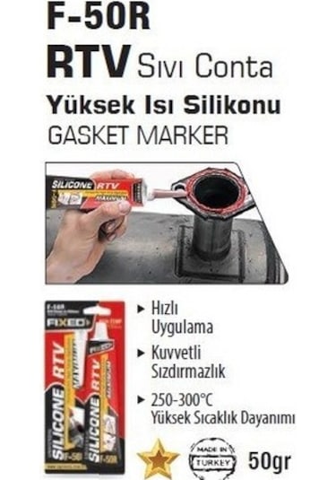 Sgs Fıxed Rtv Yüksek Isı Silikonu F50R