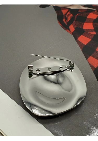 Best Price 34 Pijaloya Uygun Yuvarlak Küçük Düğme Broş 182555488 Gümüş