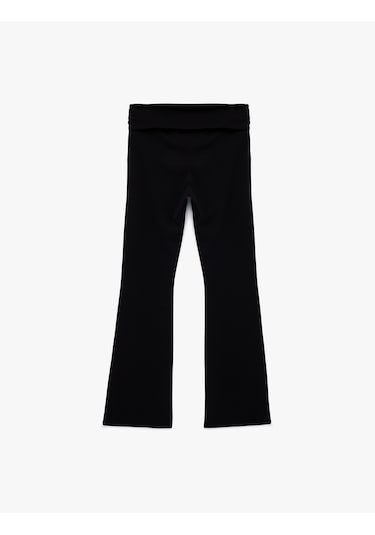 Koton Slim Fit Normal Bel Düz Paça Tayt Pantolon Siyah 6wal40109ık Siyah