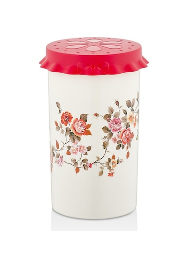 Özmet Çiçek Desenli Büyük Boy Kavanoz