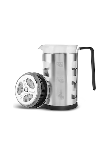 Karaca Glory Metal French Press 600 Ml Gümüş