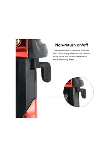 Kırmızı Muqzı Spor Aksesuarı 3 Rulman Topları Mini Yüksek Hızlı İplik Balıkçılık Reel İle 60 M Şeffaf Hat