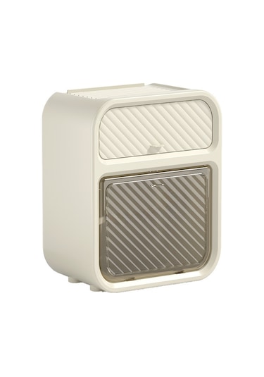 Yunboo Duvar Montlu Su Geçirmez Tuvalet Kağıdı Kutusu - Delme Olmayan Kurulum, Dayanıklı Malzeme, Beyaz Renk Diğer