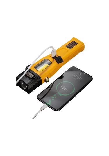 Şarj Edilebilir El Feneri - Wison - 700 Lümen - 5 Watt - Led Cob - Mıknatıslı Çok Renkli