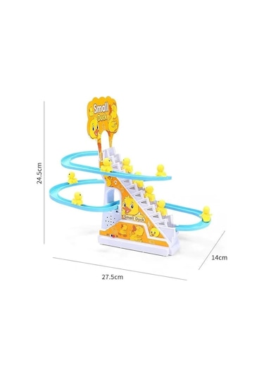 Dön Dolaş Ördek Oyunu Merdivenden Çıkıp Kaydıraktan Kayan Yavru Ö