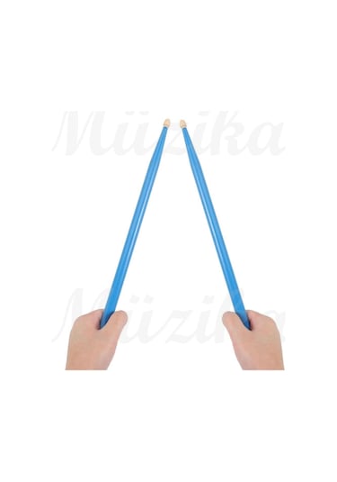 Chroma Davul - Bateri Bageti Drumsticks 5a Pürüzsüz Yüzey Mavi