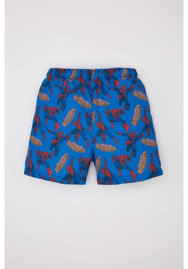 DeFacto Erkek Bebek Marvel Comics Micro Deniz Şortu B9669A524SMBE404 Mavi