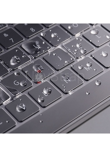 Novstrap  Macbook Pro 16 İnç M4 A3186 A3403 İle Uyumlu Türkçe Q Klavye Koruyucu Kılıf Şeffaf Karışık Çok Renkli