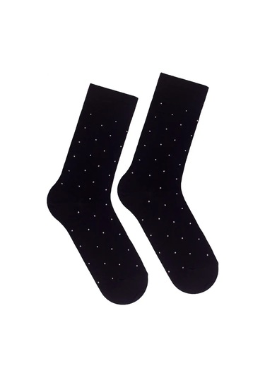 Babushka Baskılı Siyah Çoraplar 111127553 Siyah