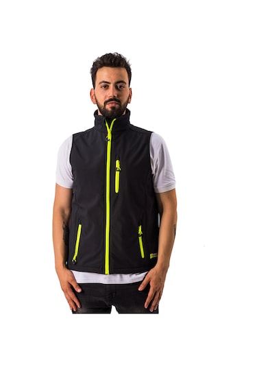 Freecamp Vest Erkek Softshell Yelek-siyah Siyah