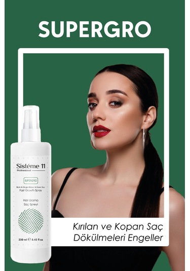 Sisteme 11 At Kuyruğu Saç Spreyi Hızlı Uzamaya Yardımcı 250 Ml