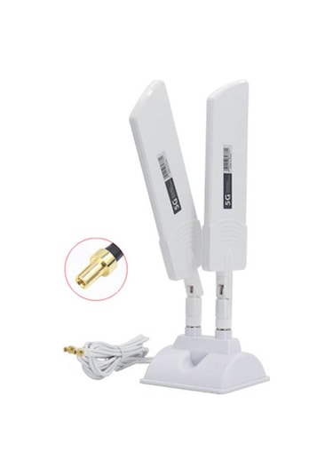 Sones 42dbi 5g Yönlendirici Harici Anten Dış Mekan Uzun Menzilli Wifi Sinyal Kapsama Alanı Güçlendirici, Özellikler: Ts9 Beyaz