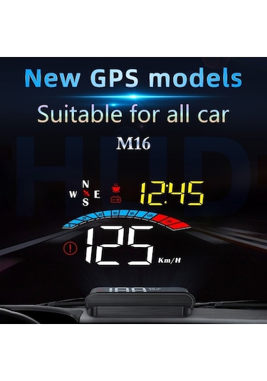 Pazly Araba Baş Üstü Göstergesi, Gps Head Up Display Hud, Hızlı Kurulum, Model K15863