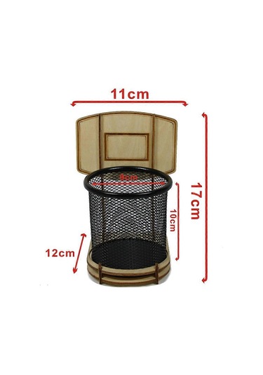 Ganzhoushop Kendin Yap Masaüstü Kalem Tutucubasketbol Standı Basketbol Kalem Tutucu Metal Kalem Tutucu Basketbol Hayranları Dekompresyon Oyuncağı Olarak