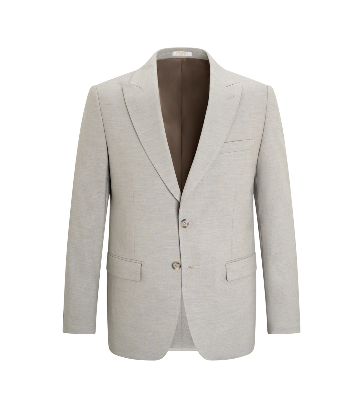 Vizon Slim Fit Sivri Yaka Klasik Takım Elbise Vizon