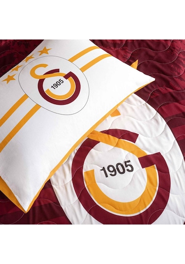 Lisanslı Galatasaray Stripe Tek Kişilik Yatak Örtüsü Seti 000000001000047037