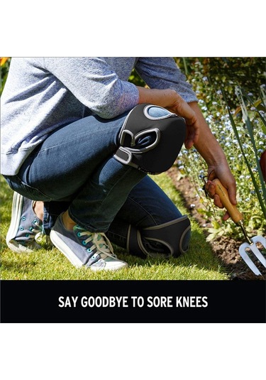 Eva Bahçe Dizlik Yüksek Yoğunluklu Koruma Diz Çökme Yastığı Siyah