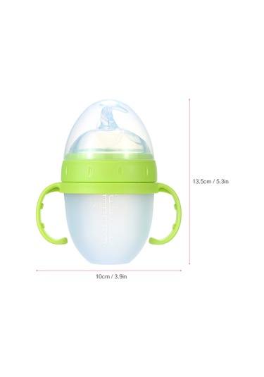 Yaozixa Yeşil 150ml Gn033 Bebek Mamilik Botu - Silikon Çatalı, Spill Proof, Taşınabilir, Toksik Olmayan, Pp+ppsu Malzeme