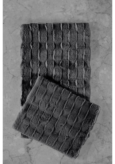 Elart Rita Paspas Takımı 60x100 Cm Antrasit Antrasit