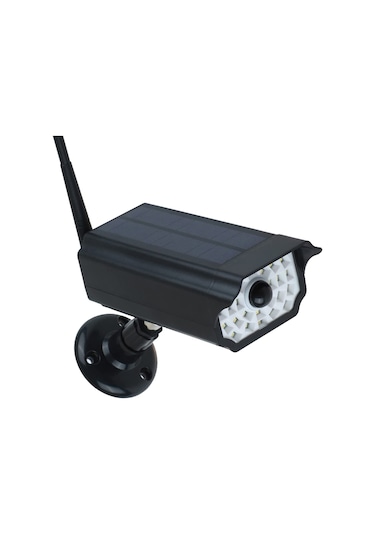 30Led Siyah Kamera Görünümlü Solar Hareket Sensörlü Bahçe Lambası