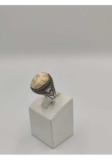 Bilardo Topu Yan Kolları Mikro Taşlı 925 Ayar Gümüş Erkek 25 Mm Y