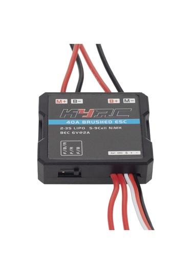 Teltree 40a Fırçalı Elektronik Hız Kontrolörü - 1/16 1/18 Elektrikli Rc Araçlar İçin - Çift Yönlü Çalışma - Li-ıon/nimh Desteği - Kompozit Malzeme