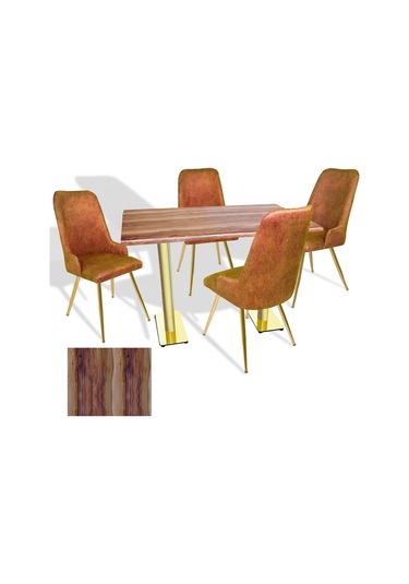 Karanfil Gold Werzalit - Çırağan Gold Masa Takımı 80x140