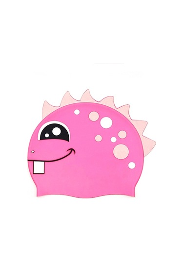 Sones Çocuk Karikatür Dinozor Rahat Silikon Yüzme Kap Pembe