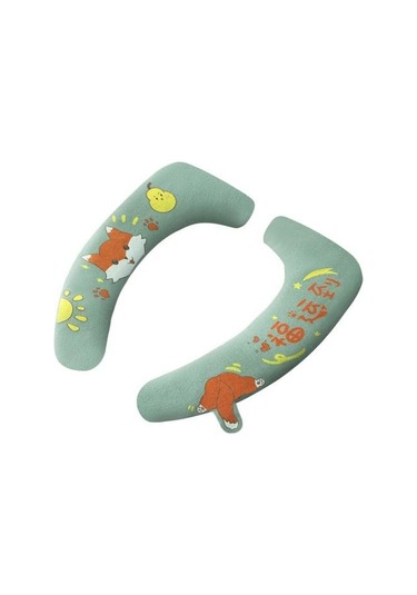 Çekici Klozet Koltuk Minderleri Aşınmaya Dayanıklı Dekoratif Yeniden Kullanılabilir Isıtıcı Ped Kapak Minderi Kaldırıcı İle Yeşil