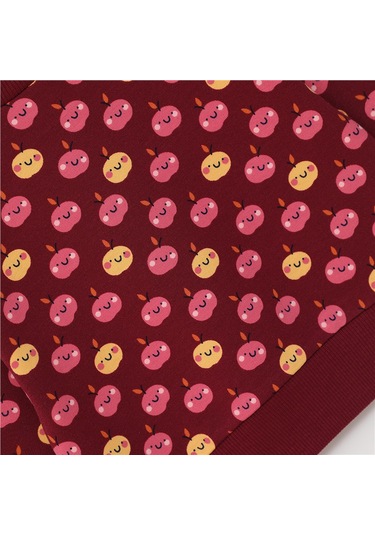 Wanex Kız Çocuk Uzun Kol Kalın Sweatshirt - 32191 Bordo