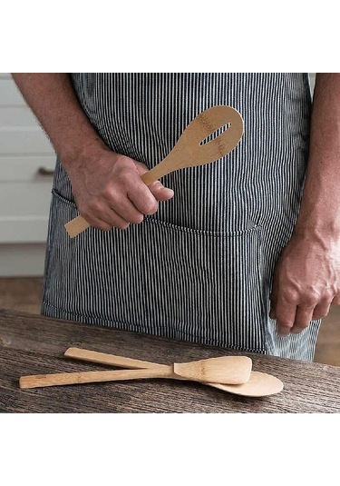 Fastbuy Bambu Kaşık 30 Cm 6'lı Paket B - Pratik Ve Etkili Yemek Kaşığı