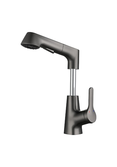 Suntek Banyo Lavabo Bataryası Çekme Püskürtücülü Evye