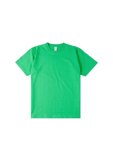 Yeni Japon Ağır Sıklet Düz Pamuklu Kısa Kollu Yeşil Yeşil