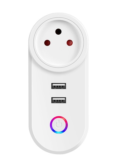 Xurunkeji İsrail Fişi Tuya Akıllı Ev 16a Wifi Akıllı Priz Güç Prizi Usb Şarj Çıkışı Alexa İçin Zamanlama Ses Kontrolü