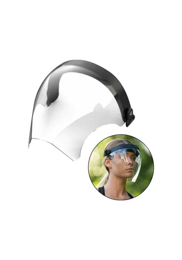 Trendooze Tarzı Şeffaf Şapkalar Pc Önleyici Lens Kaplaması Güvenlik Buğu 1 Al