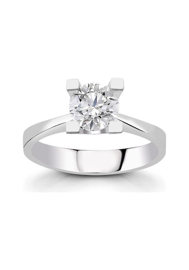 Moda Kulesi 1.00 Ct Tektaş Pırlanta Mozanit Yüzük