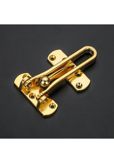 Mufunye Ev Otel Güvenliği İçin Paslanmaz Çelik U-şekilli Kilitler Altın, 2 Adet - 3 Açıda Konumlanabilir, Kolay Kurulum