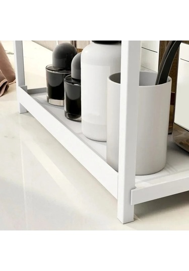 Maoyaya Çift Masa Depolama Rafı Mutfak Düzenleyici Banyo Tezgahı Parfüm Çok Renkli Çok Renkli