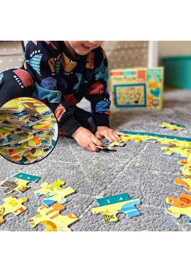 Doerkids Baby Puzzle Hayvanlar İngilizce Alfabe Eğitici Puzzle