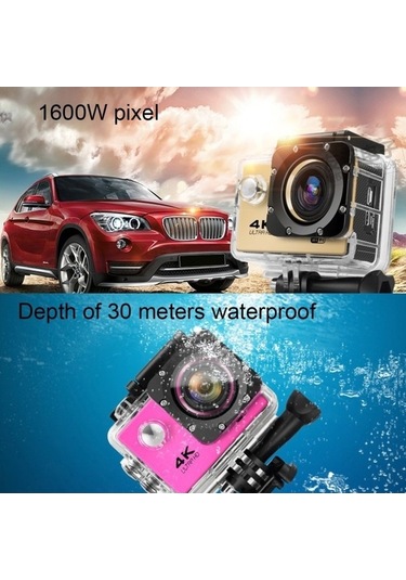 Prestigegoods 2.0 İnç Ekran 170 Derece Geniş Açılı Wifi Sport Action Camera, Su Geçirmez Kılıf, 64gb Sd Kart Destek, Macera Çok Renkli Çok Renkli
