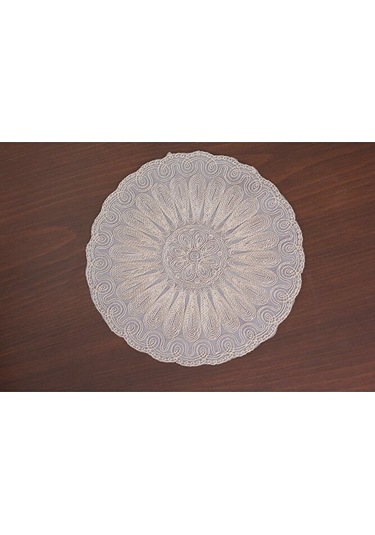 8 Kişilik Amerikan Servis Supla Ve Runner Seti Bej Renk 9 Parça S Bej