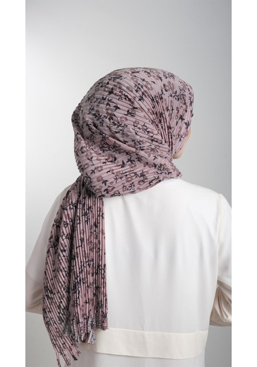 Vizon Pratik Hazır Geçmeli Tesettür Eşarp Kesik Elyaf Piliseli Çi (553630060) Vizon