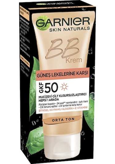 Garnier BB Krem GKF 50 Güneş Lekelerine Karşı Koruyucu 50 ML